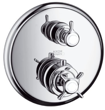 Hansgrohe 16820820 Axor Montreux Mitigeur de douche encastré avec robinet d'arrêt/inverseur, nickel brossé