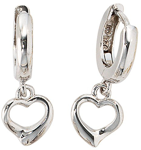 Jobo Kinder-Creolen Herz aus 925 Sterling Silber