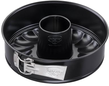 Dr. Oetker Classic Springform Cake Tin with Flat and Tube Base Diameter 24 cm - Made of High-Quality Sheet Steel with PFAS-free Non-Stick Coating, Heat Resistance up to 230°C - Made in Germany