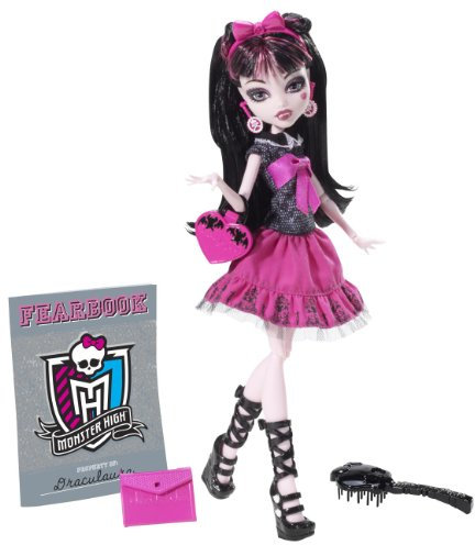 Mattel Y8497 - Monster High - Draculaura, Puppe mit Jahrbuch