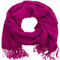 style3 Herren und Damen Schal unifarbener Winterschal in verschiedenen Farben Winter Herbst Strick-Schal One size, SCHAL Farbe:Violett