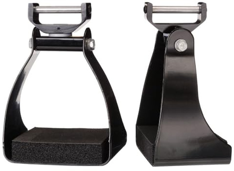 Tough 1 Swivel and Lock Endurance Steigbügel, Schwarz, 7,6 cm