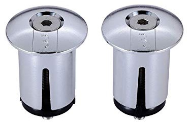 BBB CyclingScrewOn Schraub-Endkappen für Lenkerband|Edelstahlschrauben fürFahrradlenker|2 Stück pro Packung, 200 x 3 cm, chrom