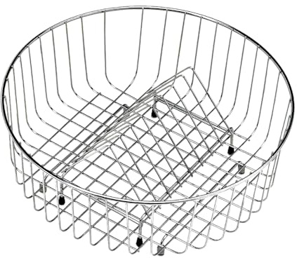 Teka Cesta 370.145 - Escurreplatos de Acero Inoxidable de Ø37cm, Formato Redondo, Encaja a la Perfección con tu Fregadero, Material Duradero, Color Acero inoxidable