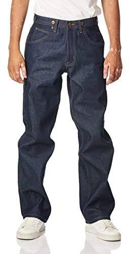 Key Apparel Men's Relaxed Fit Indigo Denim Logger Dungaree, Denim, 38x32