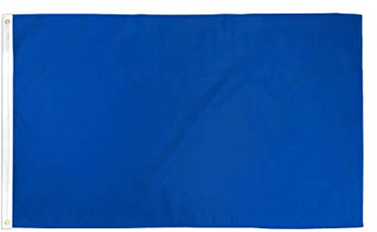 AZ FLAG - Drapeau Commissaire de course Bleu - 90x60 cm - Drapeau Avertissement À Laisser Passer 100% Polyester Avec Oeillets Métalliques Intégrés - Pavillon 50 g