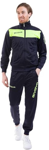 Givova TR018F Herren Tuta Visa Fluo Sportoutfit, Mehrfarbig, 2XL