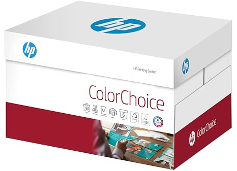 HP Farblaserpapier, Druckerpapier Colorchoice CHP 762 - 120 g, DIN-A3, 1500 Blatt (6x250), weiß