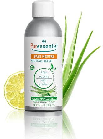 Puressentiel - Base Neutra Bagno Doccia - Supporto per oli essenziali - Per vasca da bagno, doccia, pediluvi e maniluvi - Formula 100% naturale - 100 ml