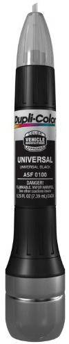 Dupli-Color Scratch Fix All-in-1 Exact Match Automotive Touch-Up Paint Marker, Gloss, Universal Black, 0.25 fl. oz.