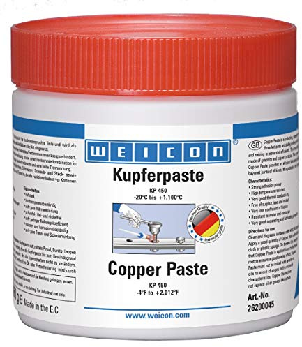 WEICON Kopparpasta 450 g, skydd, separerande och smörjmedel för höga temperaturer