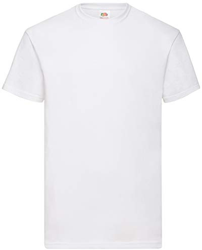 Fruit of the Loom Men's Valueweight Short Sleeve T-Shirt, White, Medium