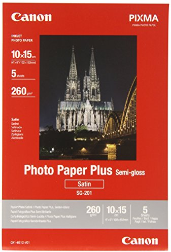 Canon 10 x 15 cm Semi Gloss Photo Paper (Pack of 5)