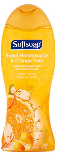Softsoap Moisturizing Body Wash - Honeysuckle & Orange burst- 20 oz