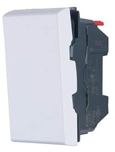 Bouton poussoir inverseur 1 module blanc Legrand Mosaic