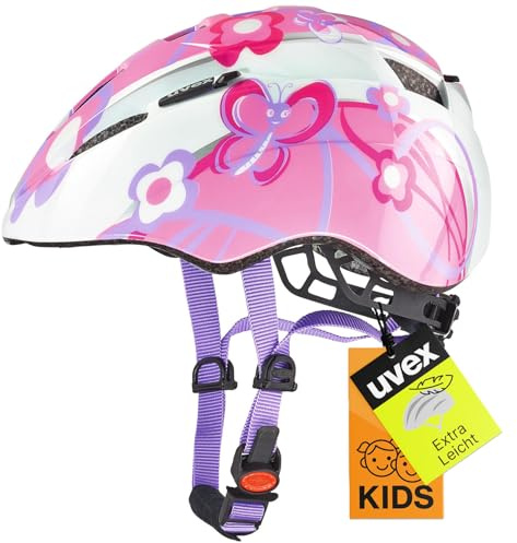 uvex Kid 2 - Leichter Fahrradhelm für Kinder - individuelle Größenanpassung - Butterfly - 46-52 cm