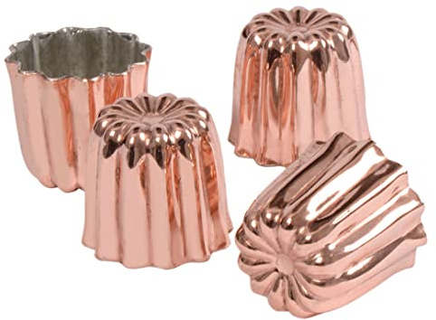 patisse 43003 Bakform, 4,5x4,5x4,5 cm, Koppar