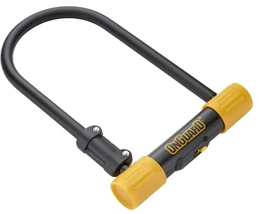 OnGuard Bulldog STD Bike U-Lock – 13 mm Hardened Steel Shackle (115 × 230 mm) – X2P Double Bolt, Z-Cylinder Core, 5 Keys & Mount Bracket