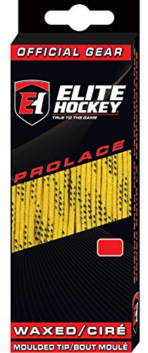 Elite Hockey Prolace Waxed Hockey Skate Laces (Yellow, 96)