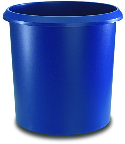 PASSATOIA Allrounder cestino rotondo Bidone delle immondizie con manico, plastica resistente, 18 L 18 l blau