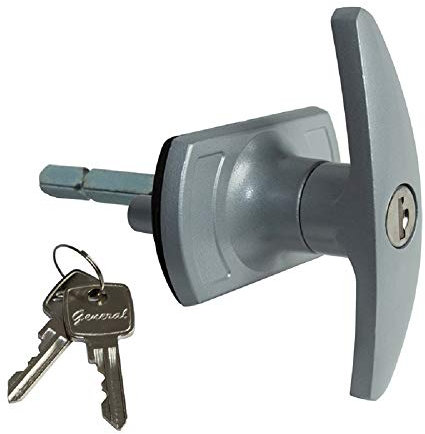 Henderson Garage T- Bar Lock Handle (short spigots) Black