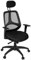 AMSTYLE Bürostuhl Bezug Stoff Schwarz Schreibtischstuhl höhenverstellbar Design 120 kg Chefsessel ergonomisch Drehstuhl hohe Rücken-Lehne mit Armlehnen verstellbar X-XL Hochlehner Kopfstütze