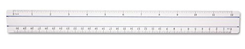 Westcott 15571 Clear Data Processing Magnifying Ruler, 12 Inch