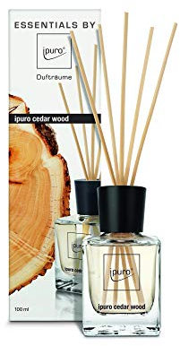ipuro Essentials Raumduft cedar wood - Raumduft für ein warmes und würziges Raumklima - Lufterfrischer mit hochwertigen Inhaltsstoffen (100ml)