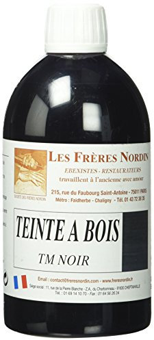 Les Frères Nordin 410512 - Tinte para madera (500 ml), color negro