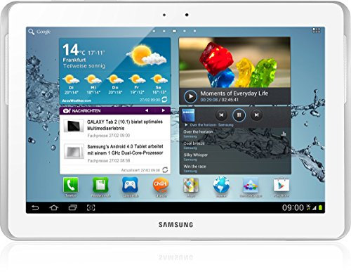 Samsung Galaxy Tab 2 P5110 WIFI Tablet (25,7 cm (10.1 Zoll) Display, 1GHz Prozessor, 1GB RAM, 16 GB Speicher, 3,2 Megapixel Kamera, Android) weiß