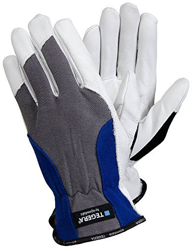 Ejendals Lederhandschuh Tegera 888, Größe 12, 1 Stück, grau/blau/schwarz/weiß, 888-12