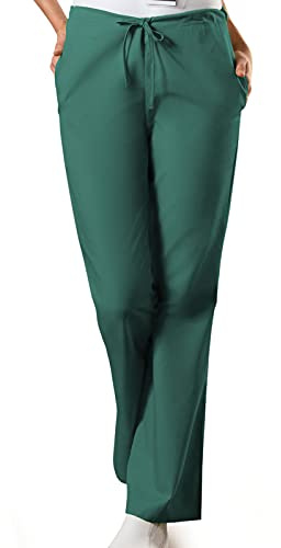 Cherokee Women's Fashionable Flare Leg Drawstring Pant, Hunter, X-Small