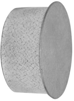 Kamino 331405 Flam Rohrkapsel aus verzinktem Stahl, feueraluminiert (FAL), Kaminverschluss mit Isolierung, Verschluss für alle gängigen Ofenrohre, Ofenlochdeckel für Rohre Ø 100 mm, Tiefe: ca. 48 mm