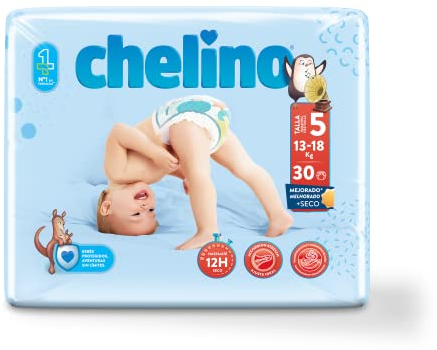 Indas Chelino Fashion & Love Windeln, Junior T 5 für 13-18 kg, (30 Stück)