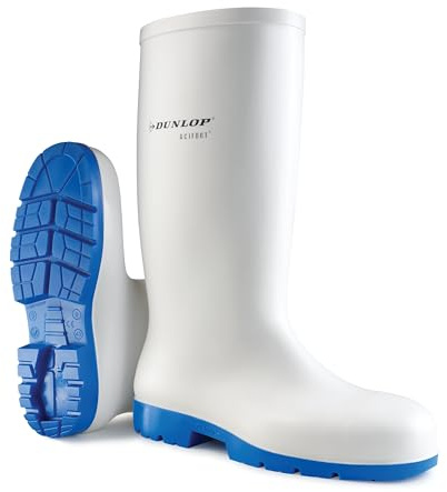 DUNLOP Acifort Classic+ Bianco/Blu Stivali di Sicurezza, EU 45