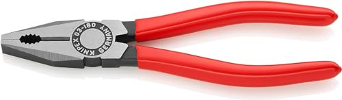 KNIPEX Combination Pliers with Plastic Coating 180 mm, 03 01 180
