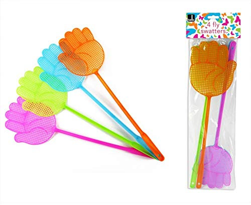 Bell'O Fly Swat Bugs Wasps Mosquito Pest Pack of 4 Indoor Outdoor Travel Office