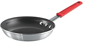 Tramontina Professional 8-Inch Non Stick Small Frying Pan, Heavy-Gauge Aluminum Skillet with Reinforced Nonstick Coating, Red Handle, Dishwasher and Oven Safe