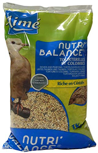 AIME Nourriture pour Tourterelles et Colombes, NUTRI'BALANCE Repas pour Tourterelles et Colombes, Sac de 1KG