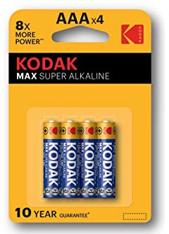 Kodak Pila Alcalina Max LR03 BL4 AAA