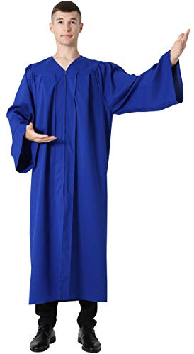 IvyRobes Robe de Clergé Mat Choir Robes Robe de Confirmation pour Baptêmes à Manches Ouvertes Unisex Adultes
