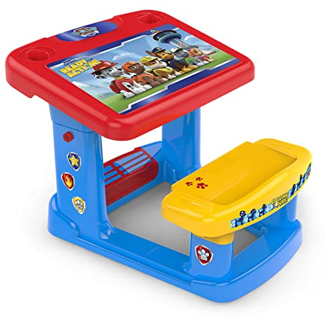 Chicos - Banc d'École Pat' Patrouille | Bureau Enfant Ergonomique avec Rangement | Tableau intégré | À partir de 2 Ans (51065)