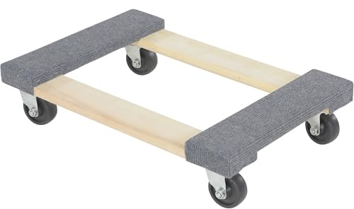 Vestil HDOC-1624-9 Hardwood Carpet End Dolly 24 In. x 16 In. x 5-3/4 In. 900 Lb. Capacity