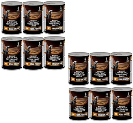 Purina PRO PLAN® DIETAS VETERINARIAS NF Renal Function Mousse | 12 x 400 g | Alimento dietético para perros con insuficiencia renal crónica | Bajo contenido de fósforo