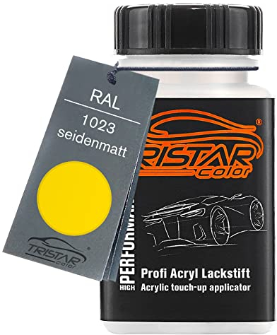 TRISTARcolor RAL 1023 Verkehrsgelb seidenmatt Lackstift 50 ml schnelltrocknend