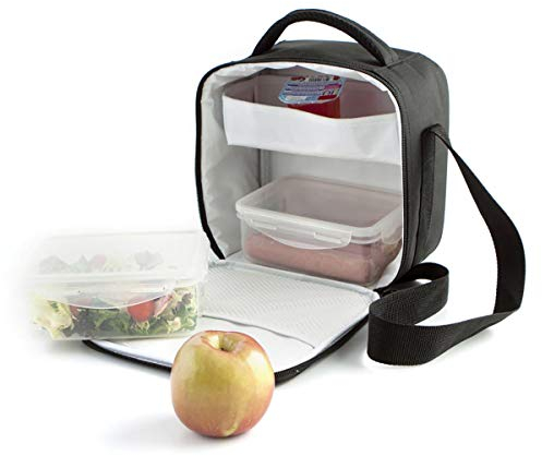 Quid Go Lunch Bolsa Isotermica Con 2 Recipientes 22x13x22cm Poliester Transportable