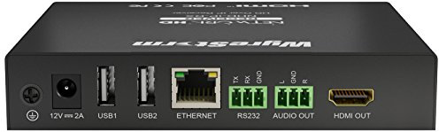 WyreStorm NHD-IP-RX Black-Stereo 2.1 AV Stereo Receiver (0-35°C DE-20-70°C 10-90% 480i 480p 576i 576p 720p 1080i 1080p 10-90%)