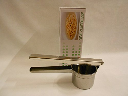 Panetta Schiacciapatate Calder Inox 18/10 Passatelli, Dim. 26,5 x 8,5 x 6,7 cm, Acciaio Inossidabile, Argento