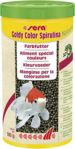 sera Goldy Color 1000 ml | Farbfutter für Goldfische | Natürliche Farbausprägung für Goldfische & andere wählerische Kaltwasserfische | Hoher Spirulinaanteil (10%) | Ohne Farb- & Konservierungsstoffe