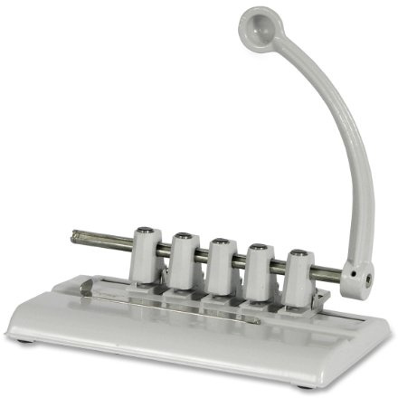 Martin Yale 525M Master Hole Punch, 11/32 Hole Diameter, Punches Through Up To 40 Sheets of 20-lb. Bond Paper, Comes With 5 Punch Heads and Accepts a Total of 7